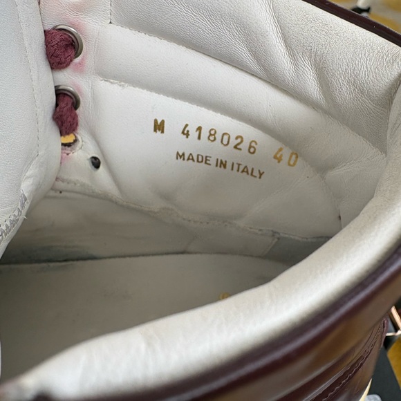 Saint Laurent SL10H black/maroon high top sneakers size 40 US7 - Picture 6 of 6